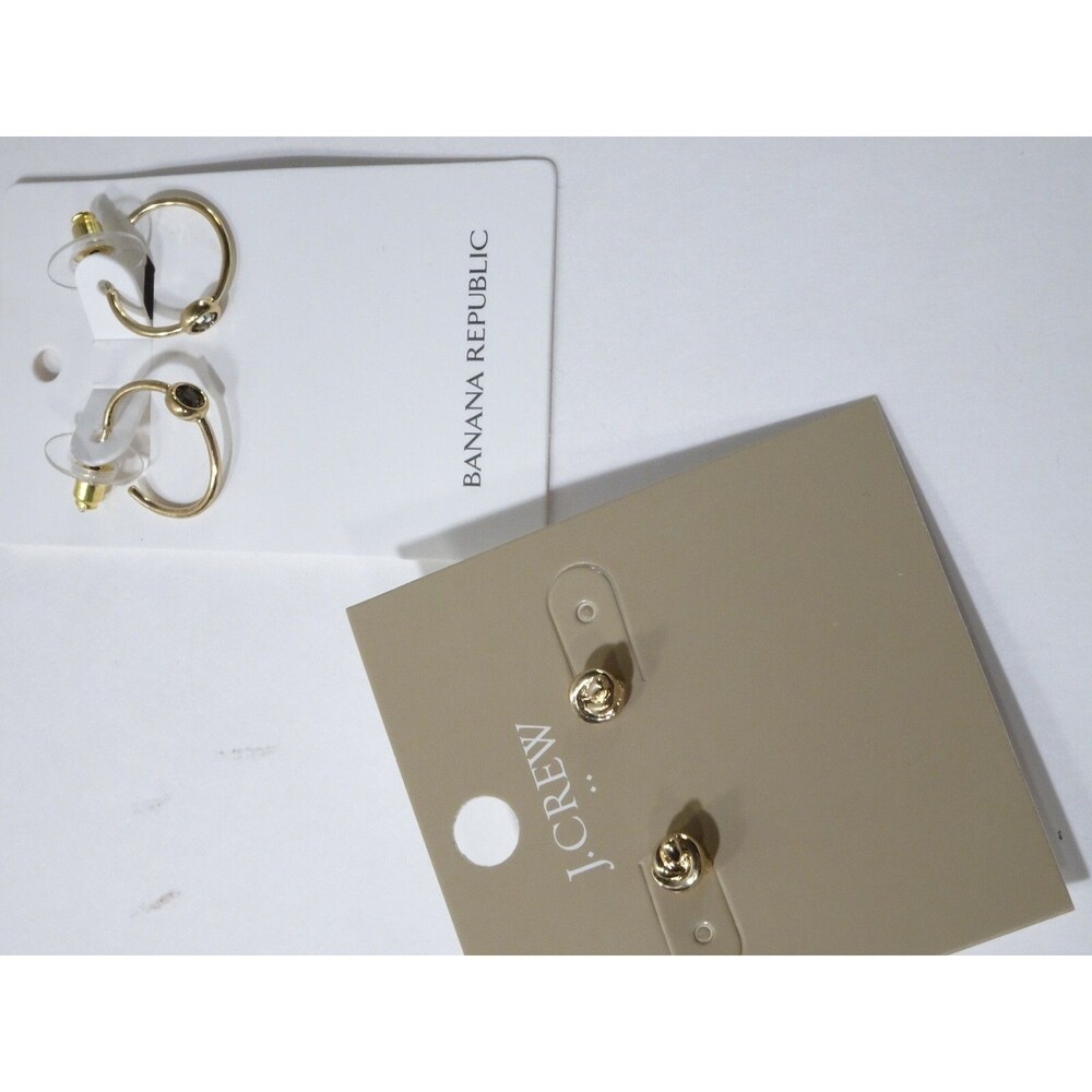 J.Crew Women's Knotted Earrings 22.50 Style EC726 Banana Republic Hoop earrings - Picture 9 of 10